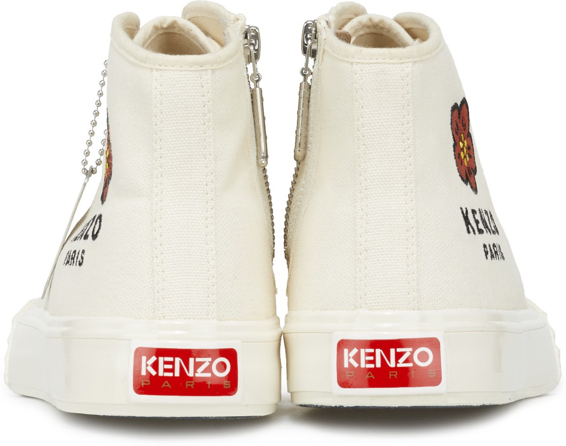 Kenzo: Blanc Baskets Hautes Kenzoschool Blanc - 5