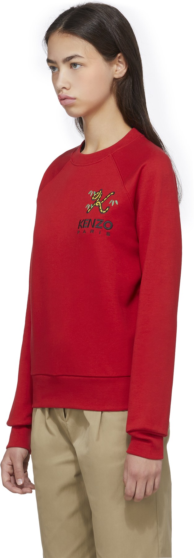 Kenzo: Rouge Pull 'Tiger Tail K' Rouge - 2