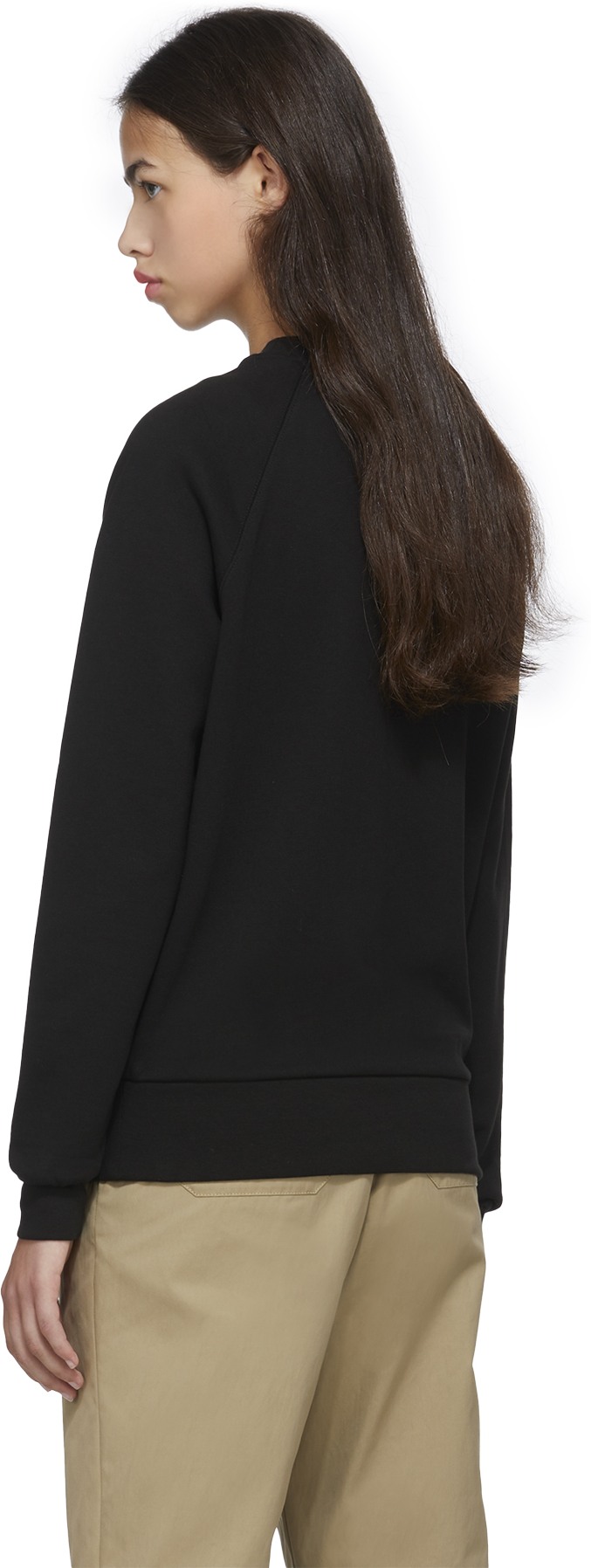 Kenzo: Black 'Tiger Tail K' Crew Sweater - 3