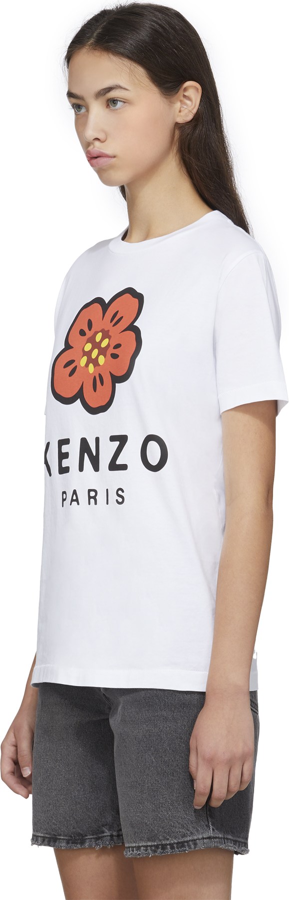 Kenzo: White 'Boke Flower' Loose T-Shirt - 2