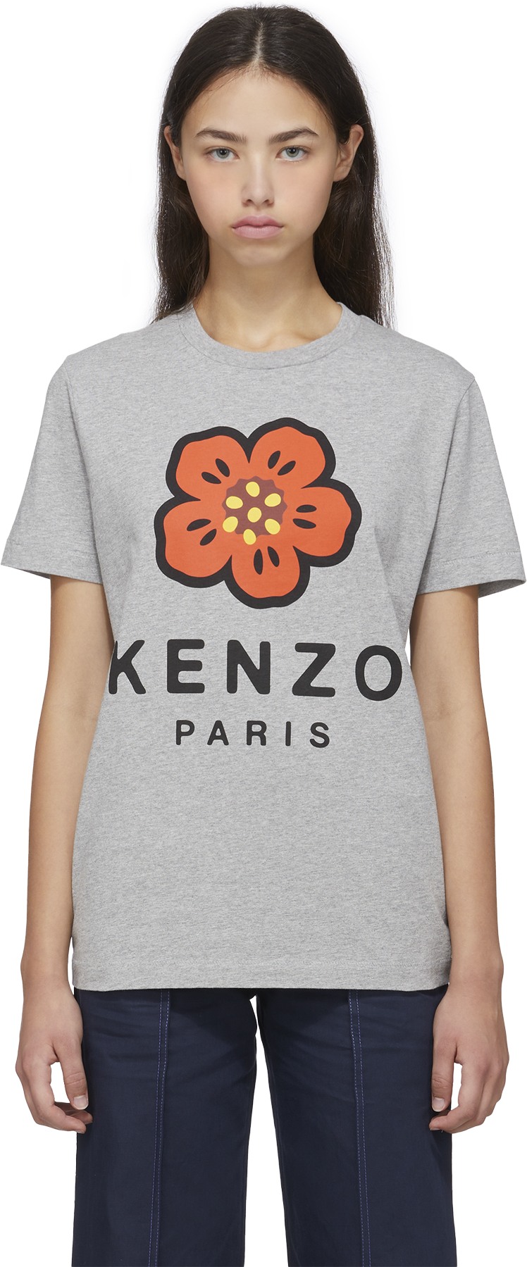 Kenzo: Grey 'Boke Flower' Loose T-Shirt - 1