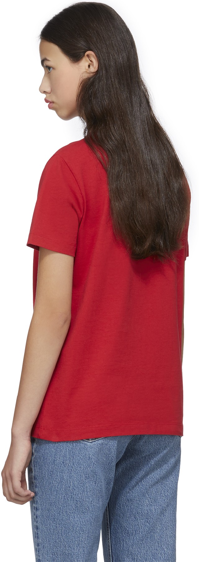 Kenzo: Rouge T-Shirt Loose 'Tiger Tail K' Rouge - 3