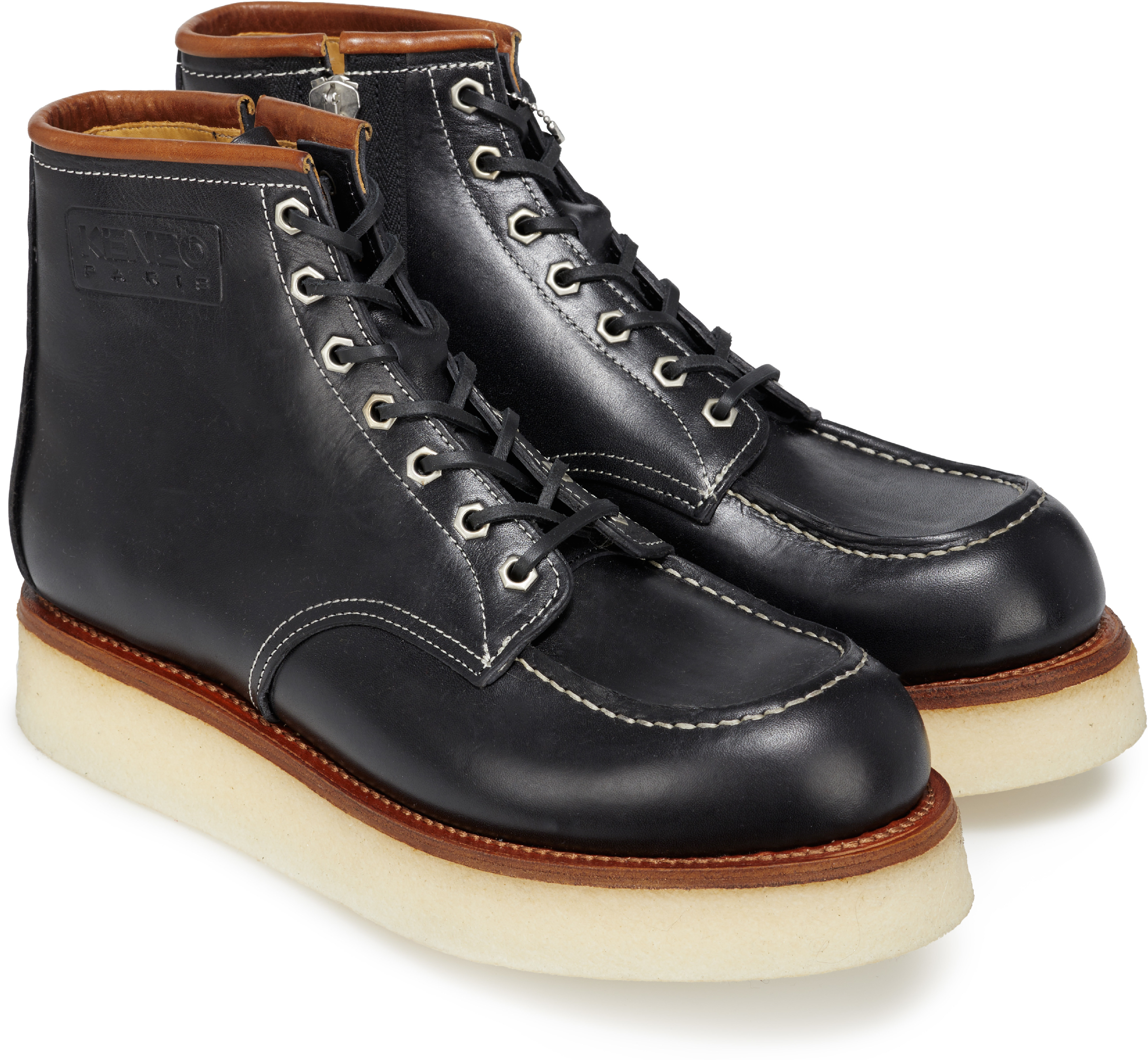 Kenzo: Noir Bottines Kenzoyama Noir - 4