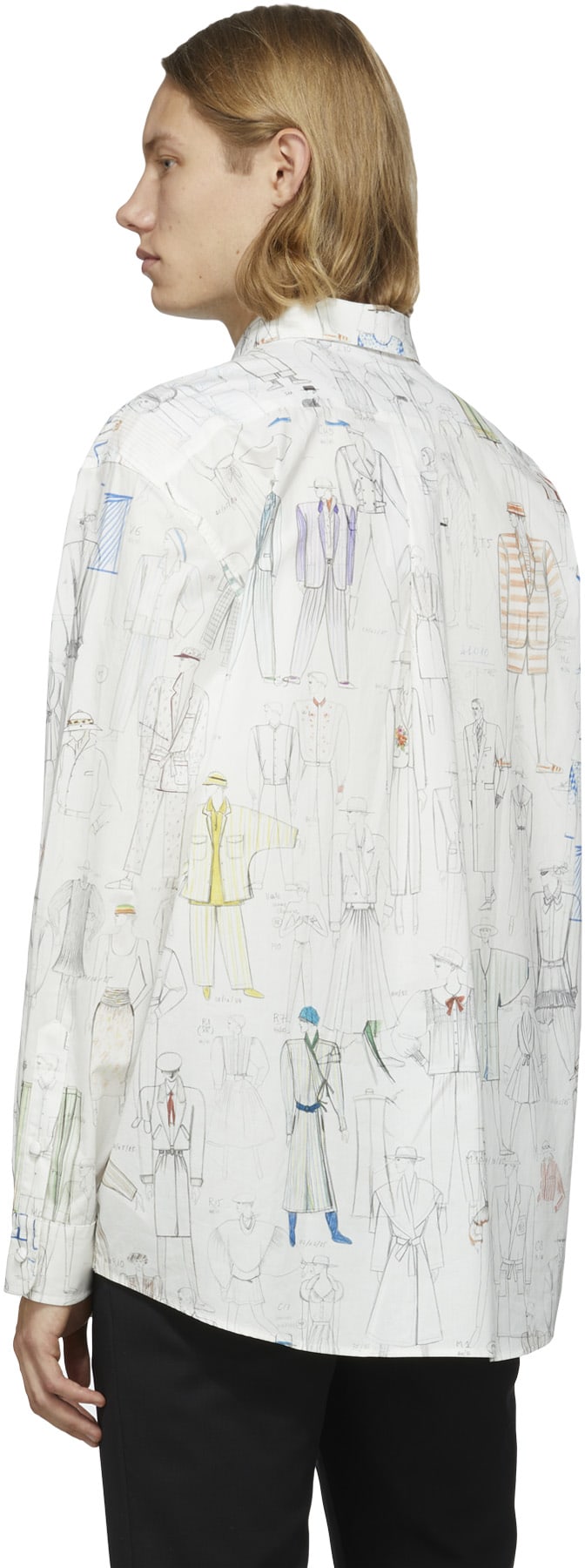 Kenzo: Multicolores Chemise Casual 'Kenzo Sketch' Multicolores - 3