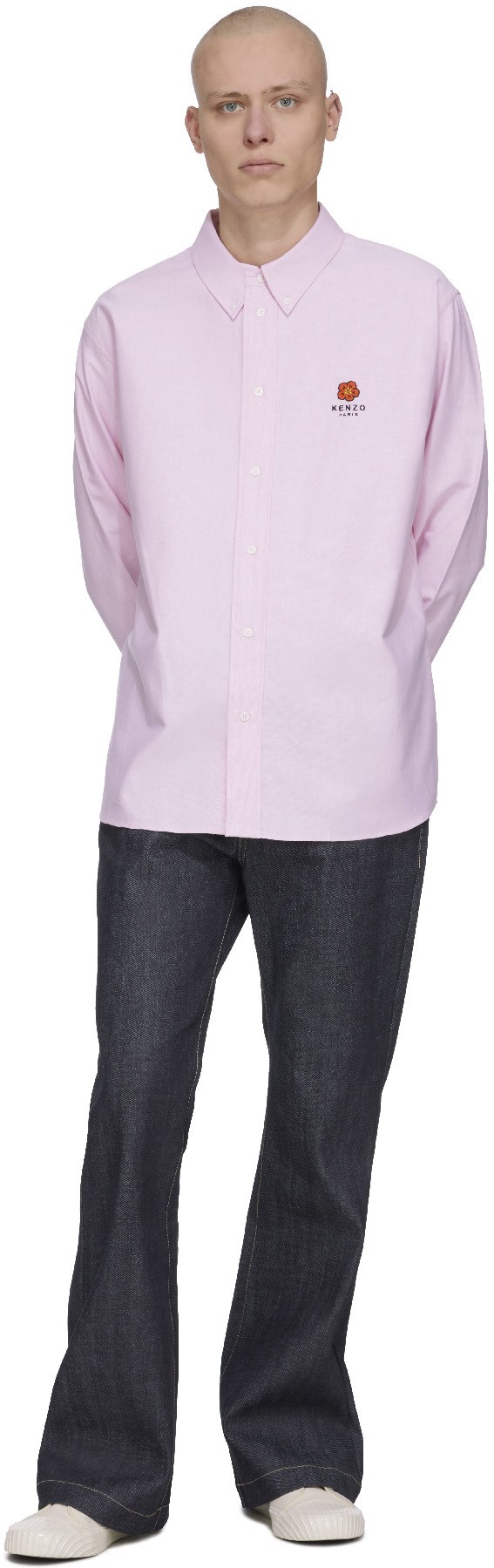 Kenzo: Pink 'Boke Flower' Crest Casual Shirt - 4