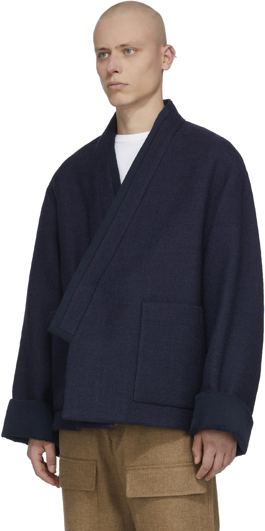 Kenzo: Bleu Veste Kimono Bleu - 2