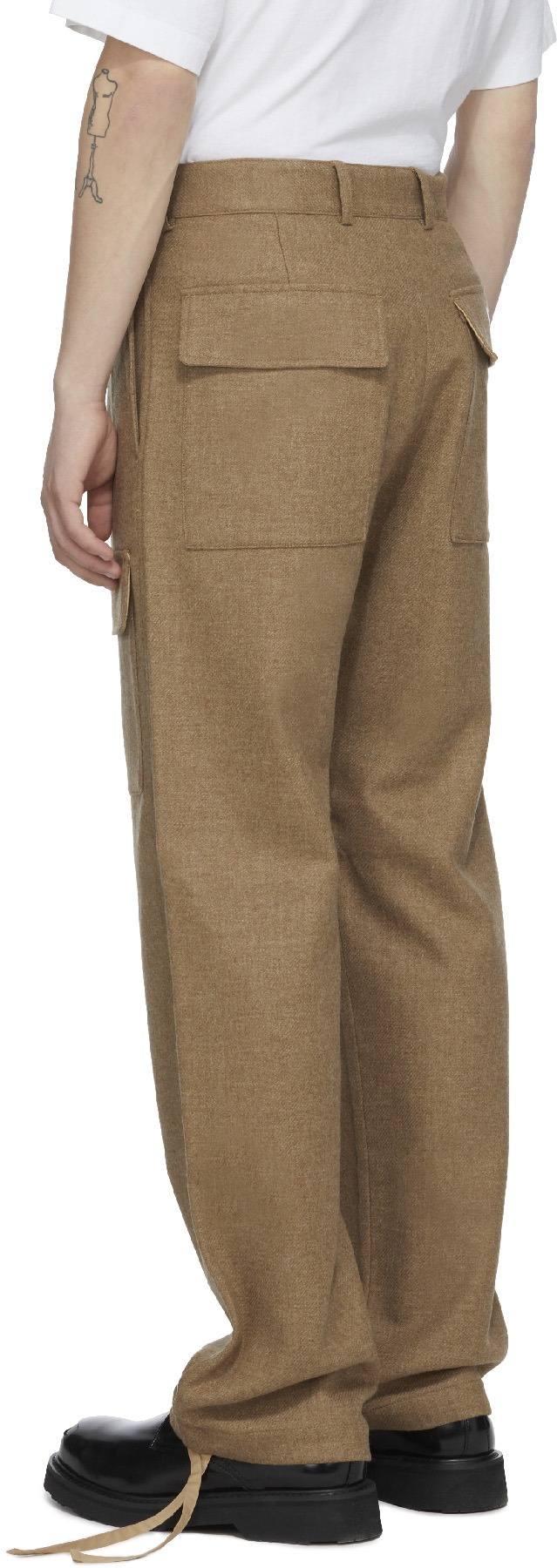 Kenzo: Neutrals Cargo Pant - 3