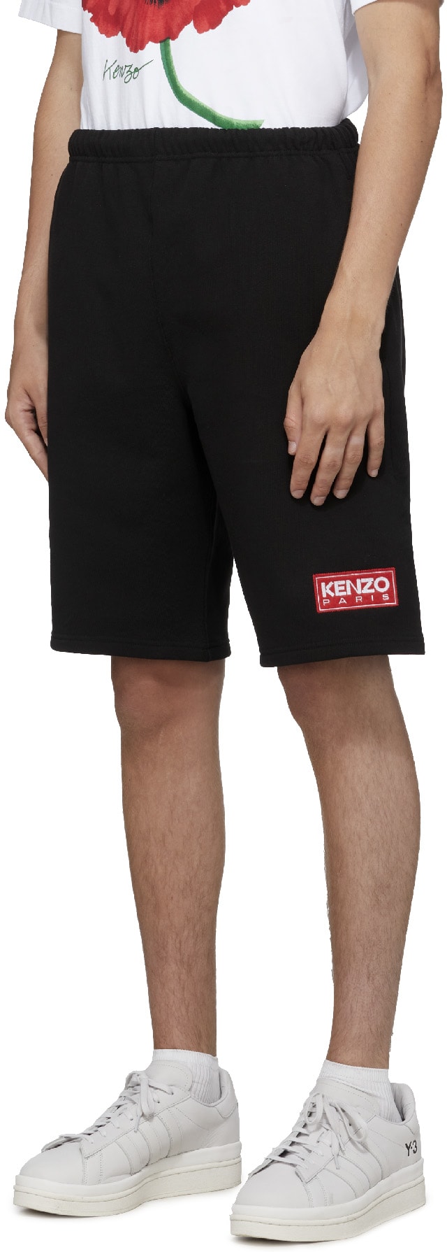 Kenzo: Black Logo Shorts - 2