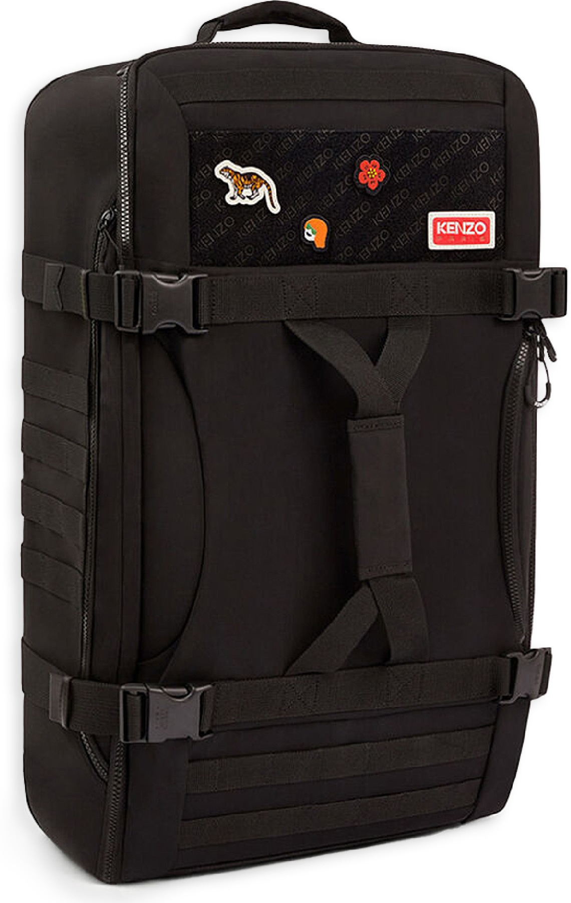 Kenzo: Black Jungle Large Backpack - 1