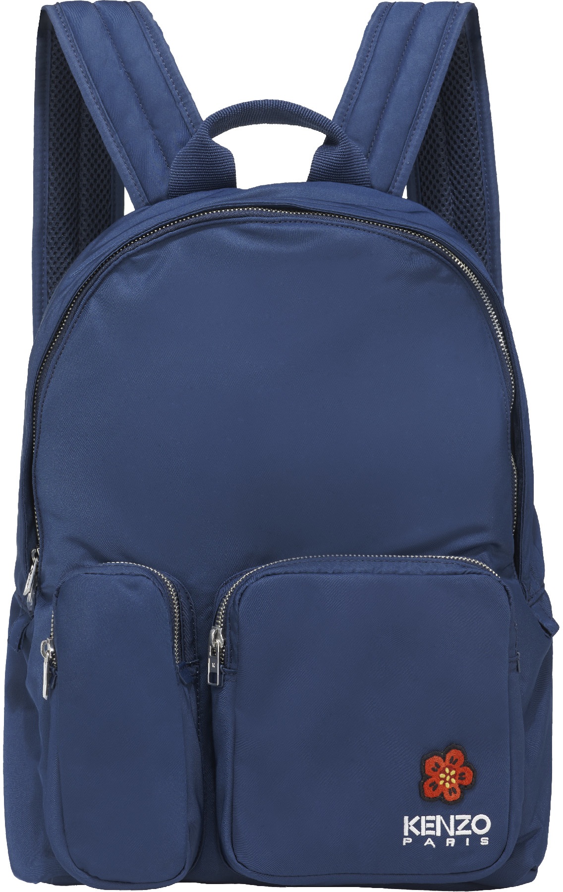 Kenzo: Blue Logo Crest Backpack - 1