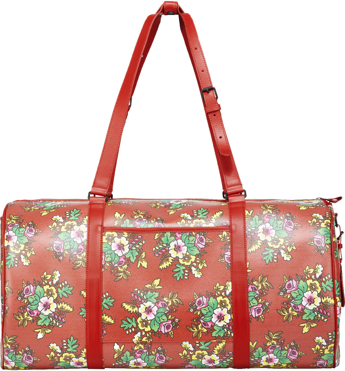 Kenzo: Red Courier 'Pop Bouquet' Large Bag - 2