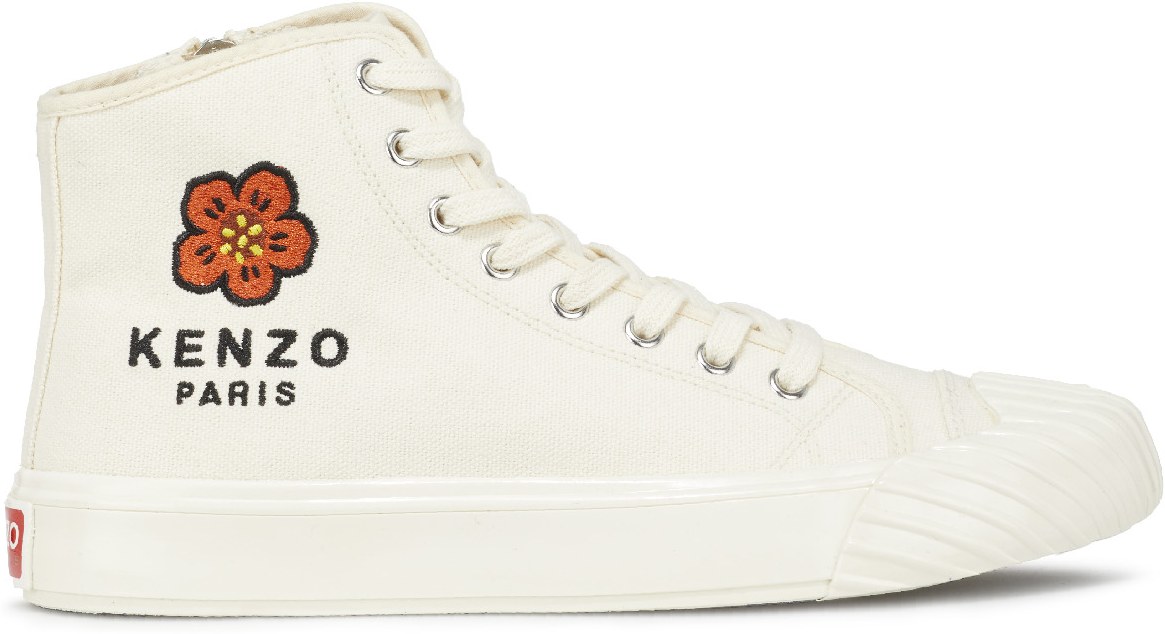 Kenzo: Blanc Baskets Montantes Kenzoschool Blanc - 1