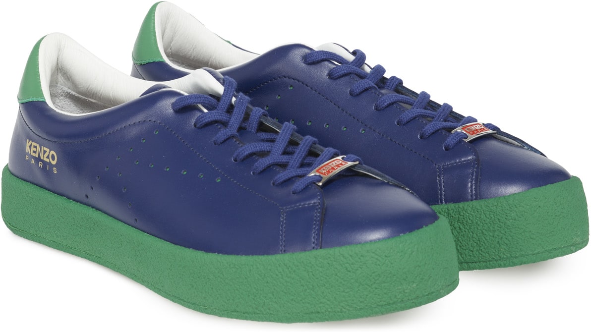 Kenzo: Blue Kenzoswing Sneakers - 4