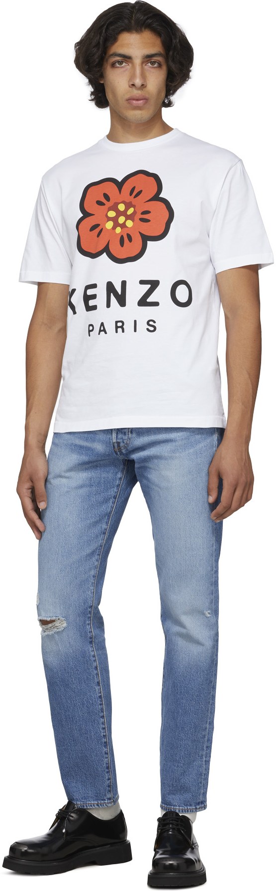 Kenzo: White 'Boke Flower' T-Shirt - 4