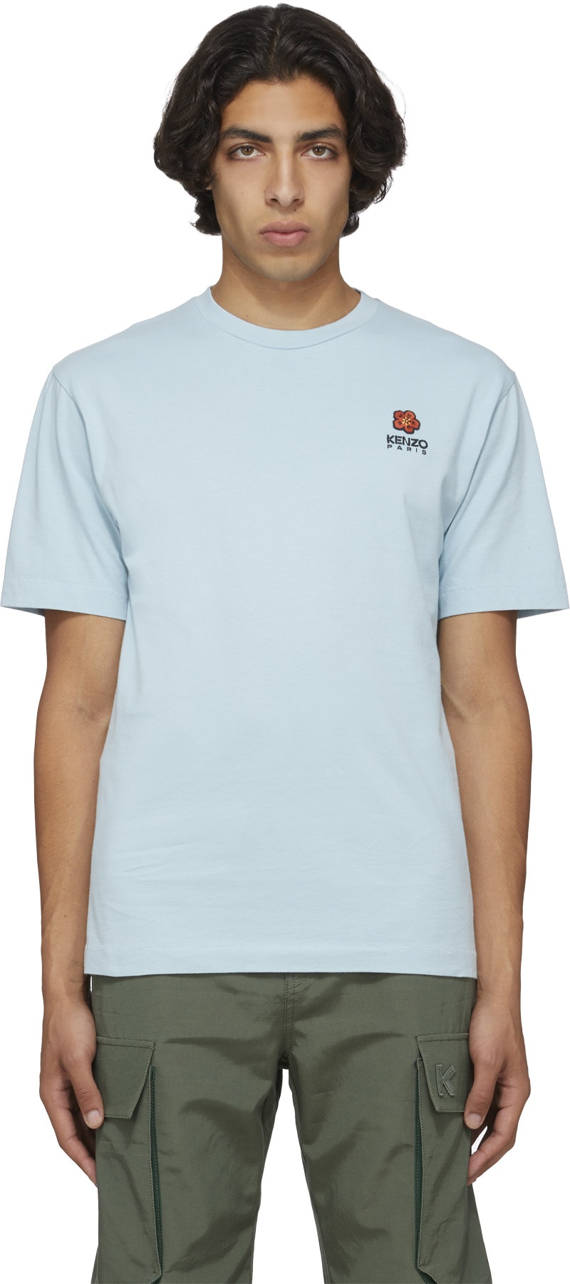 Kenzo: Bleu T-Shirt à Écusson 'Boke Flower' Bleu - 1