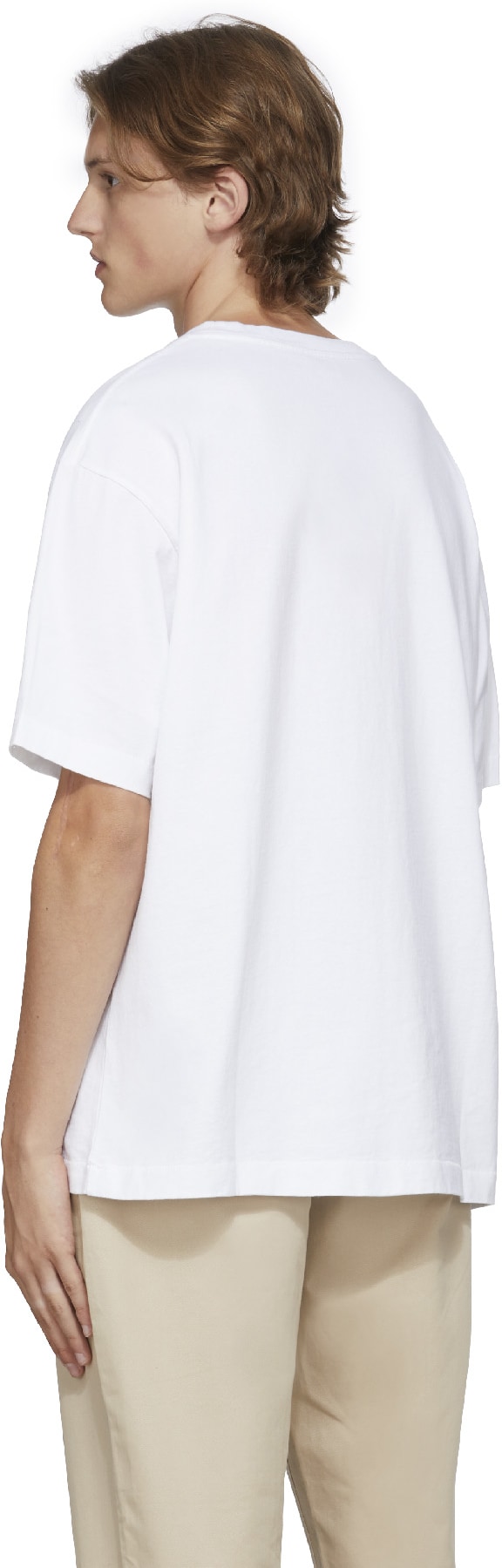 Kenzo: White 'Tiger Tail K' Oversize T-Shirt - 3