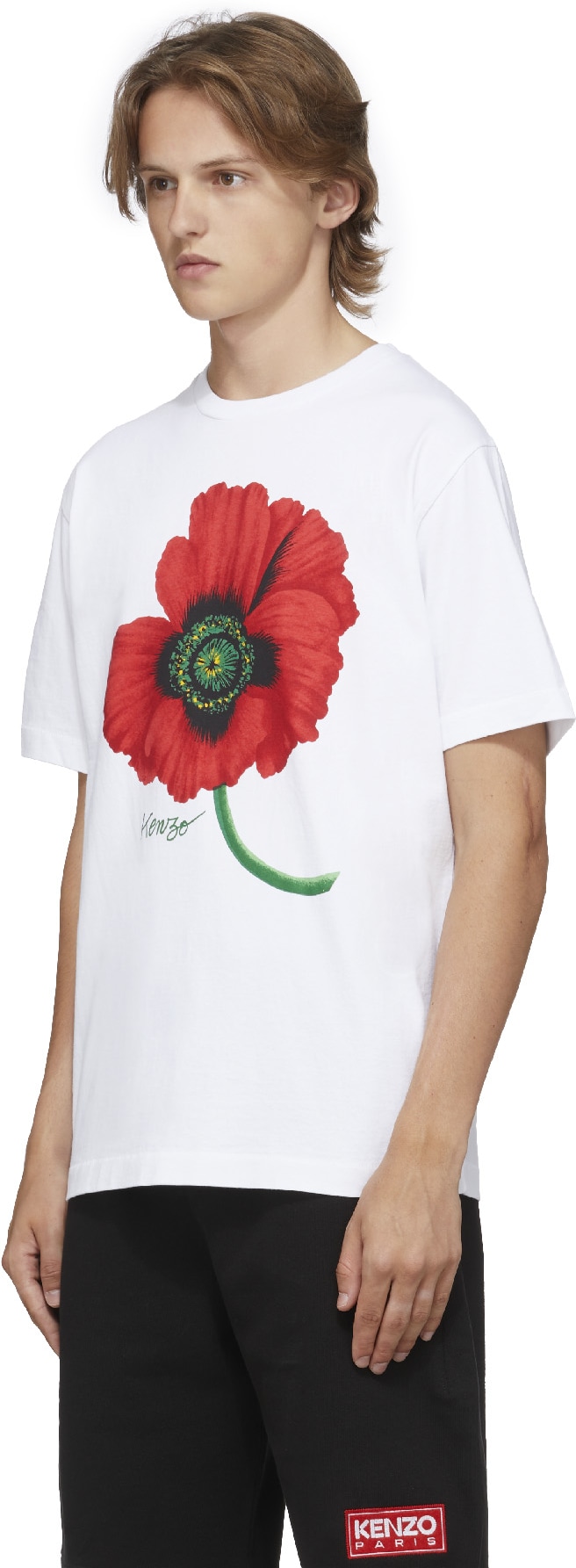 Kenzo: White 'Kenzo Poppy' T-Shirt - 2