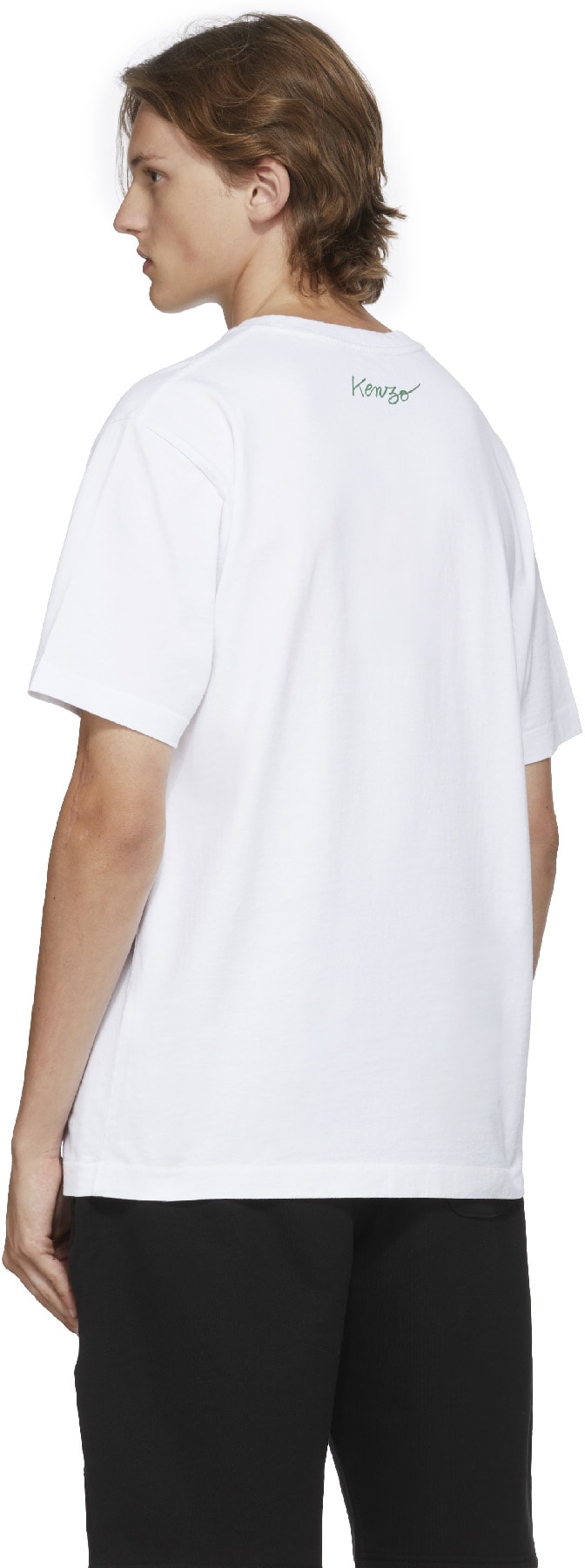 Kenzo: White 'Kenzo Poppy' T-Shirt - 3