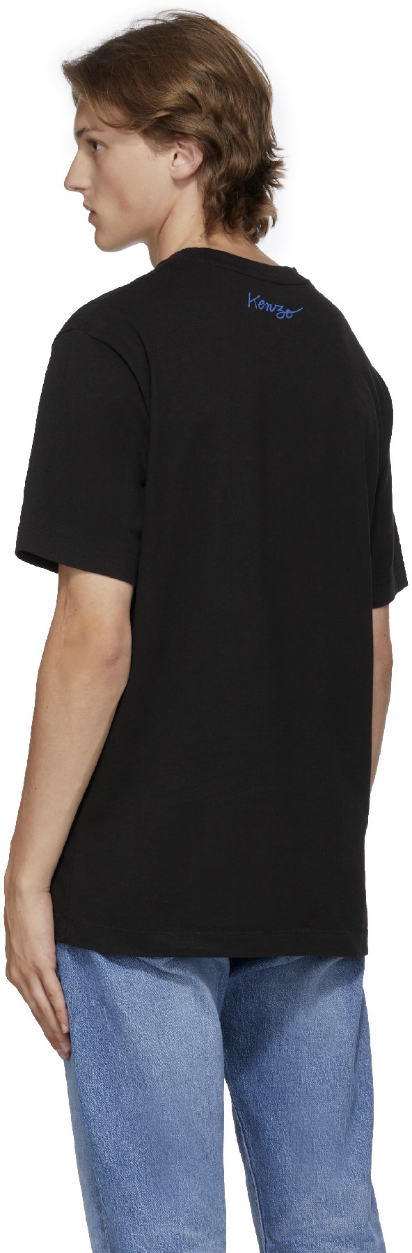 Kenzo: Black 'Kenzo Poppy' T-Shirt - 3