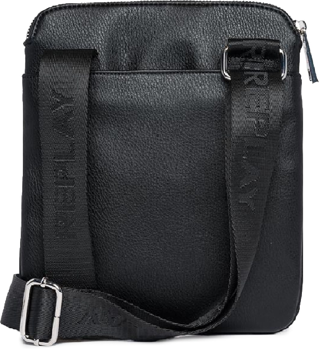 REPLAY: Black Flat Crossbody Bag - 2