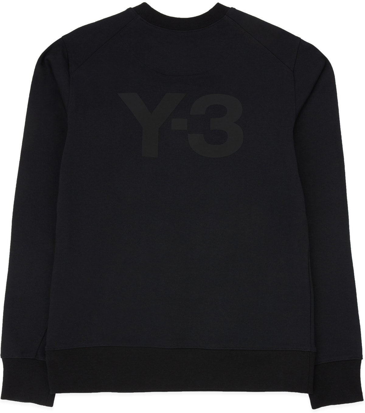 Y-3: Black Classic Back Logo Crew Sweater - 2