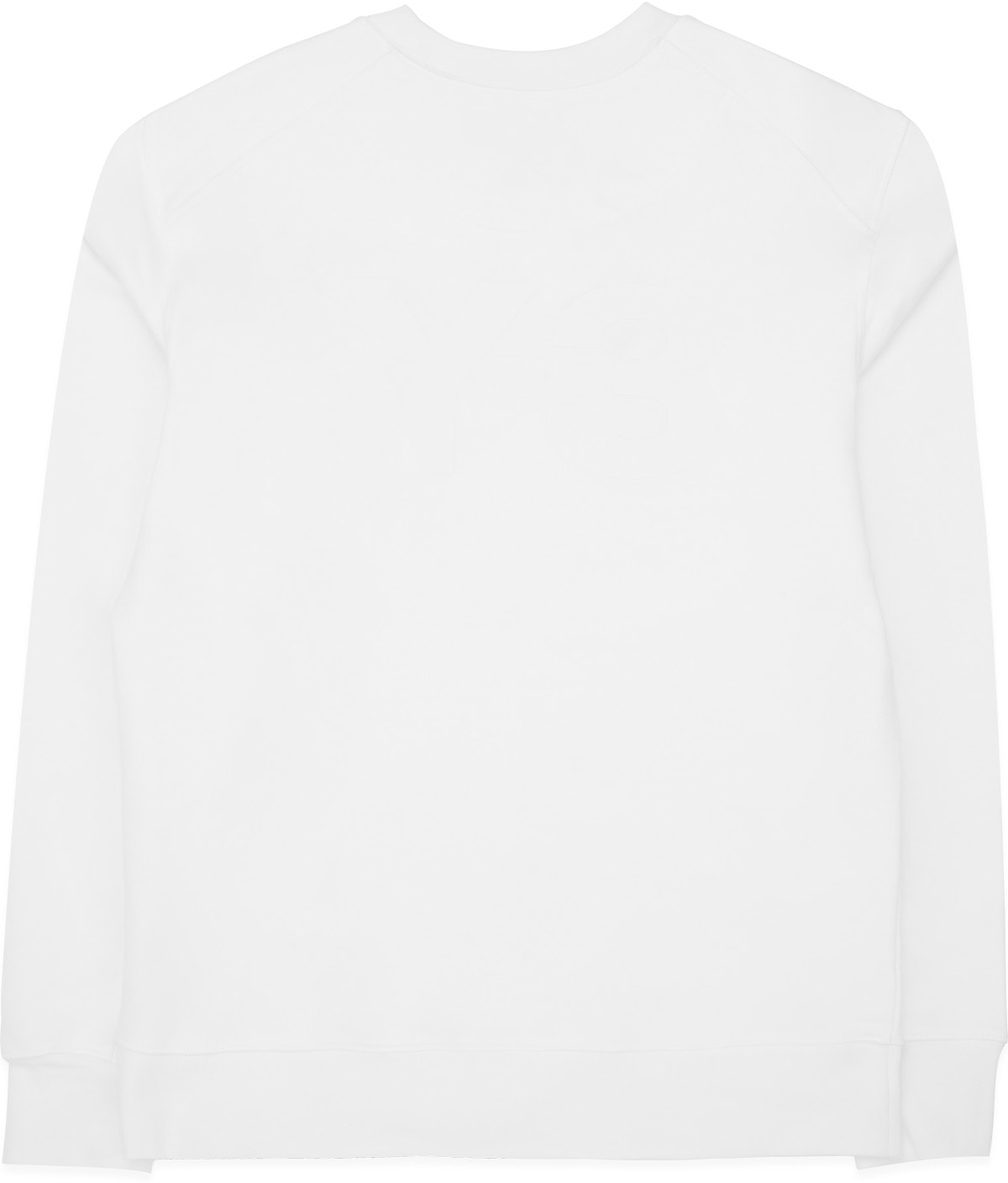 Y-3: White Classic Back Logo Crew Pullover Sweater - 2