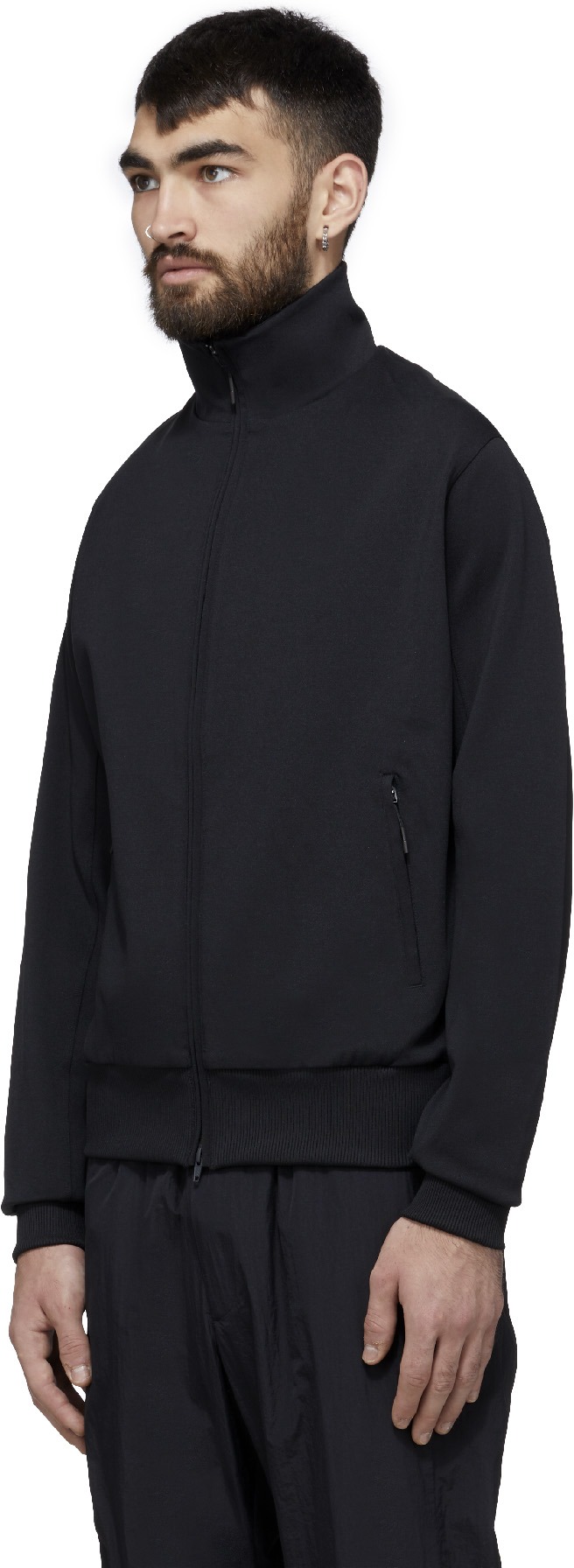 Y-3: Noir Veste de Survêtement Logo Classique Noir - 2