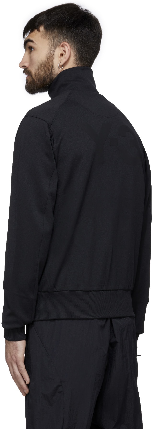 Y-3: Noir Veste de Survêtement Logo Classique Noir - 3