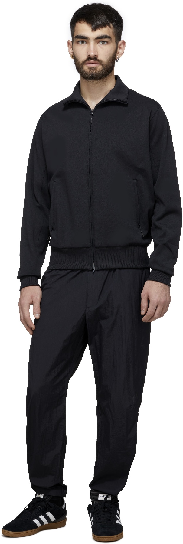 Y-3: Noir Veste de Survêtement Logo Classique Noir - 4