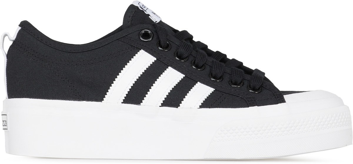 adidas Originals: Black Nizza Platform - 1