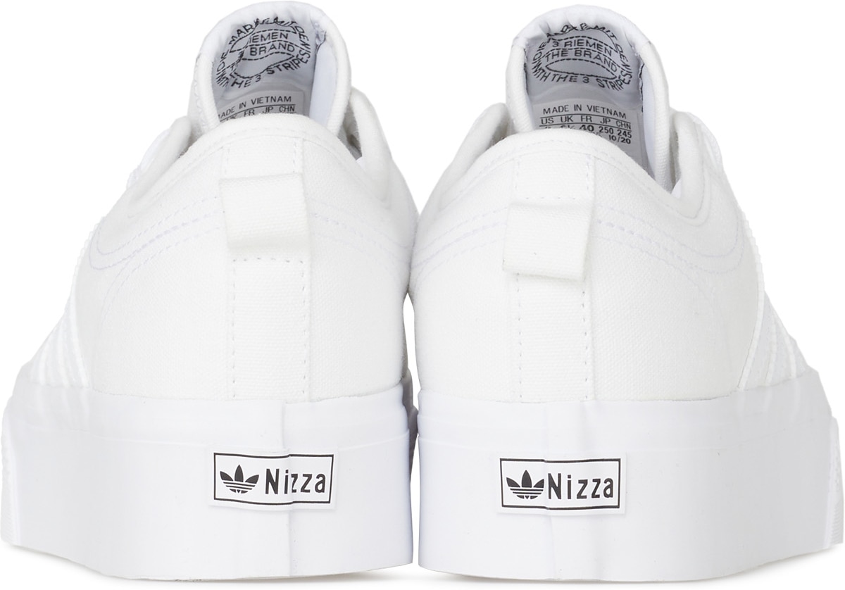 adidas Originals: White Nizza Platform - 5