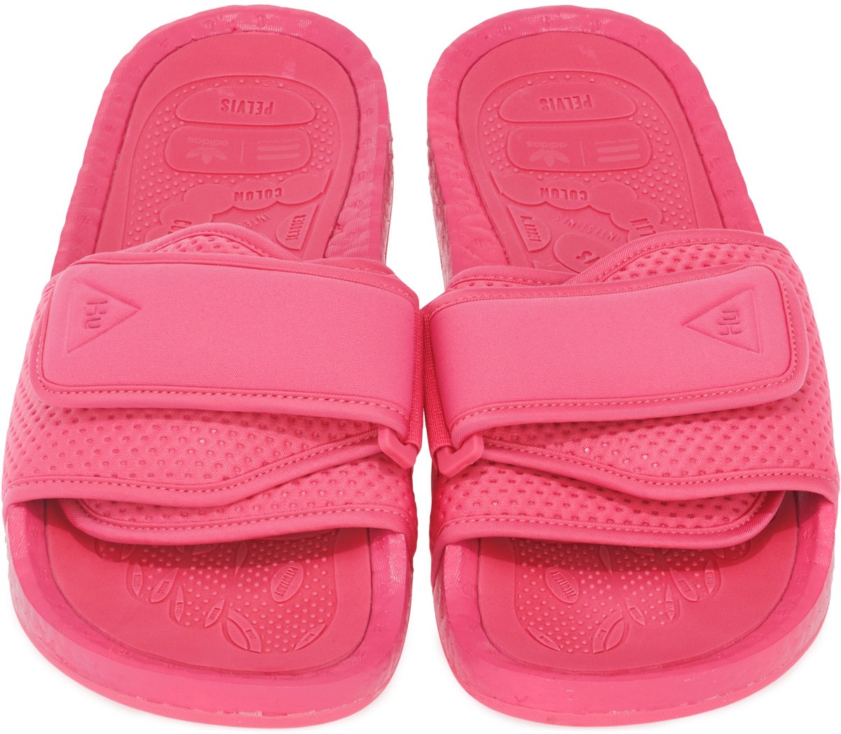 adidas Originals x Pharrell Williams: Pink Pharrell Williams Boost Slides - 4