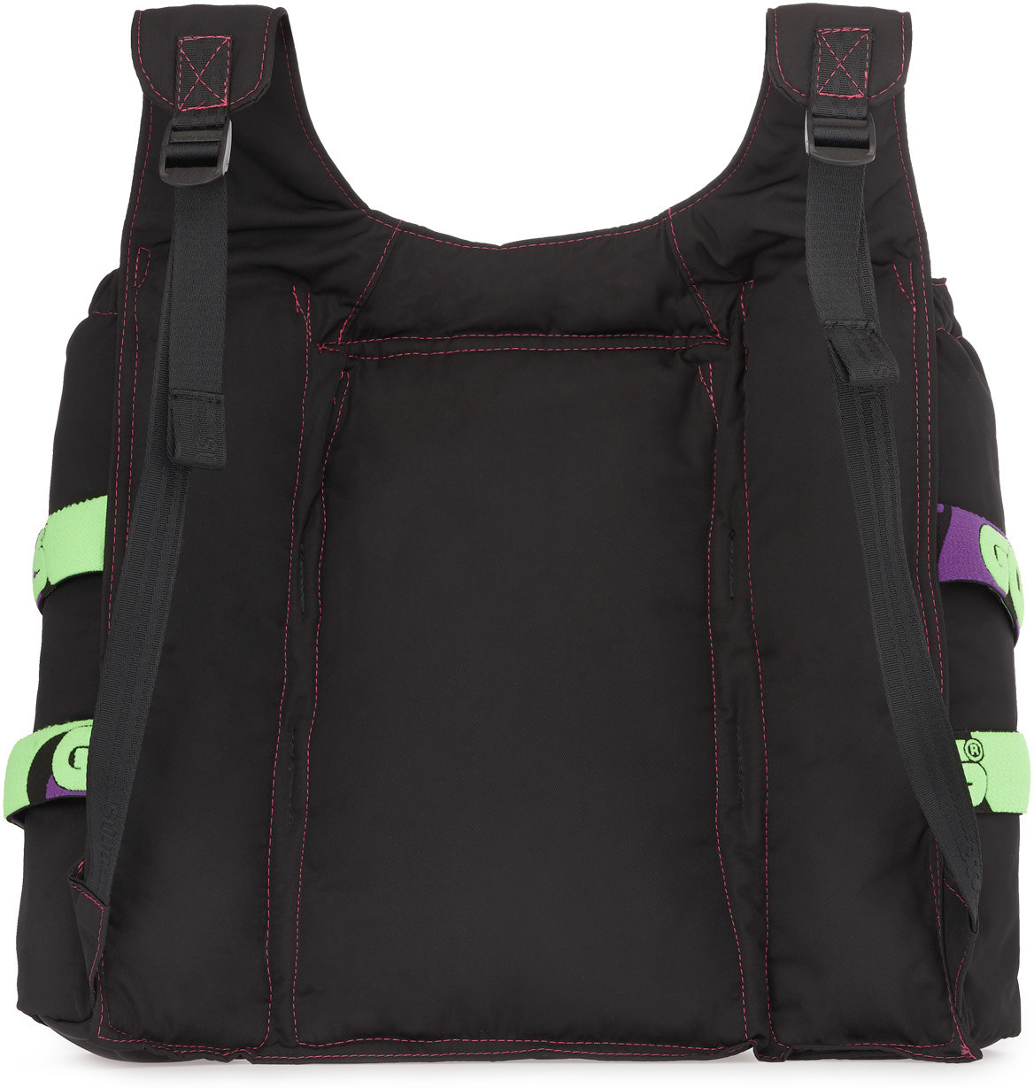 GCDS: Black Military Backpack - 3