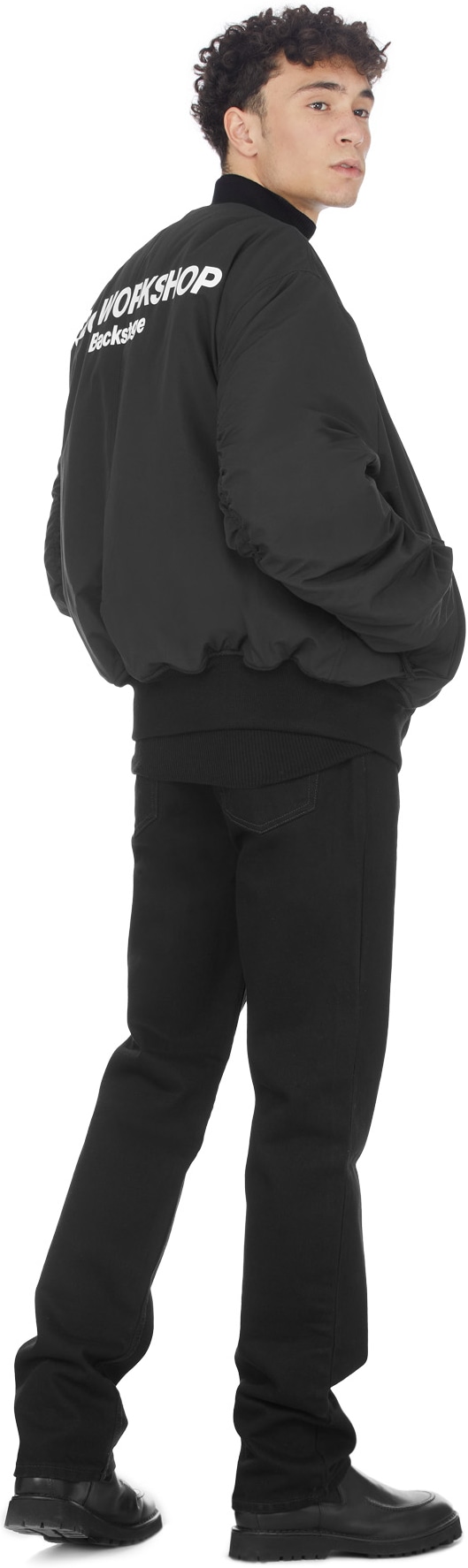 032c: Black Maria Bomber Jacket - 4