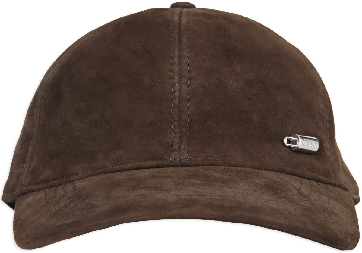 032c: Brown Maria Suede Cap - 1