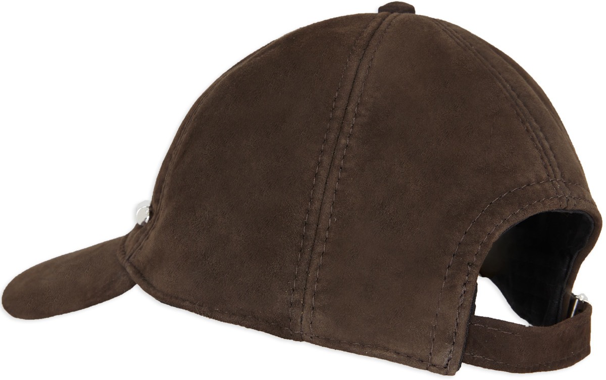 032c: Brown Maria Suede Cap - 3