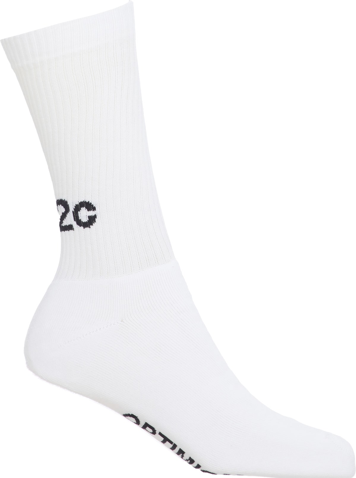 032c: Blanc Chaussettes Maria 'Optimism & Pessimism' Blanc - 1
