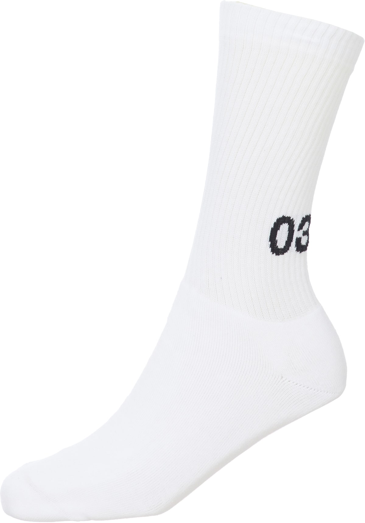 032c: Blanc Chaussettes Maria 'Optimism & Pessimism' Blanc - 2