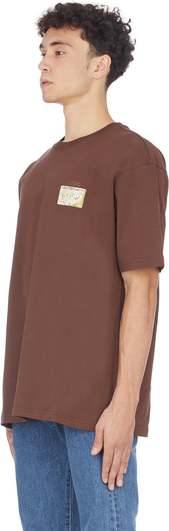 032c: Brown Maria Gravestone T-Shirt - 2