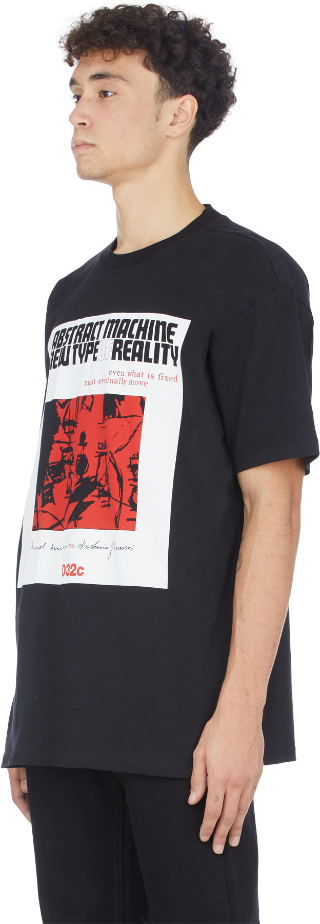 032c: Noir T-Shirt Maria Gramsci Noir - 2