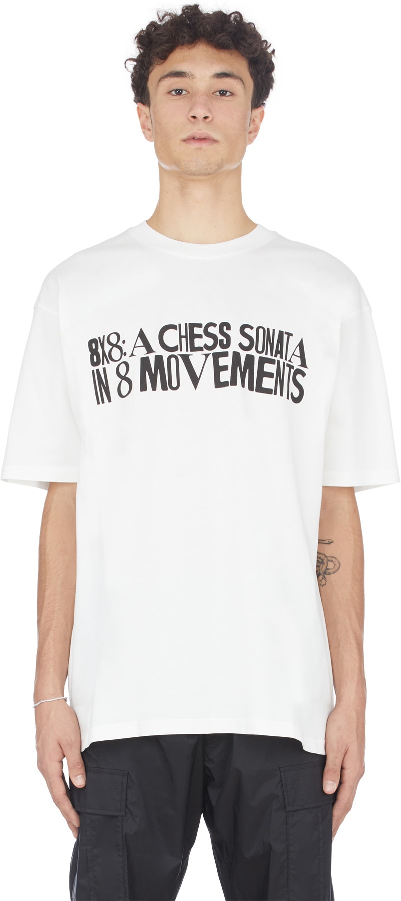 032c: Blanc T-Shirt Maria 'Chess' Blanc - 1