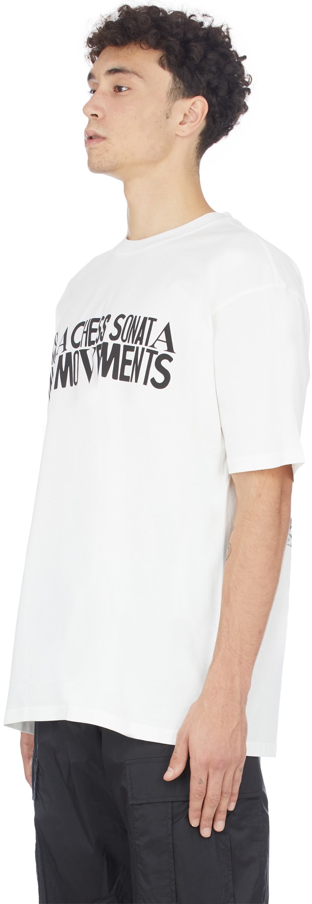 032c: Blanc T-Shirt Maria 'Chess' Blanc - 2