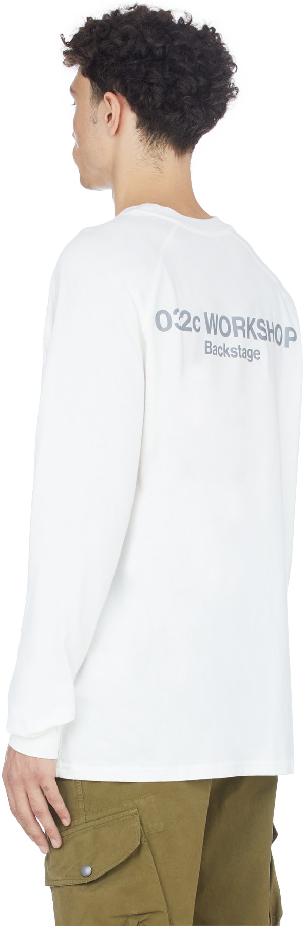 032c: White Maria 'Backstage' Long Sleeve T-Shirt - 3