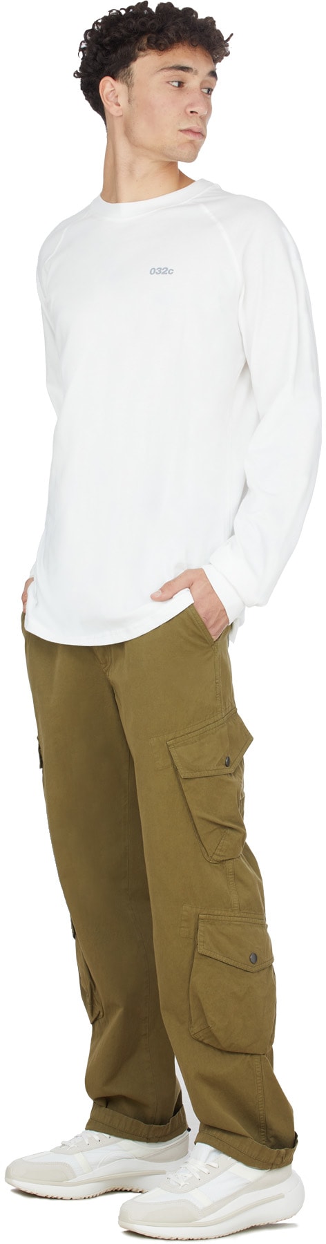 032c: White Maria 'Backstage' Long Sleeve T-Shirt - 4