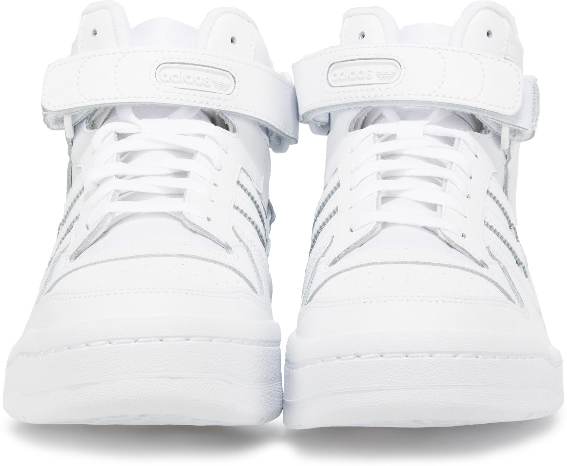 adidas Originals: White Forum Mid - 3