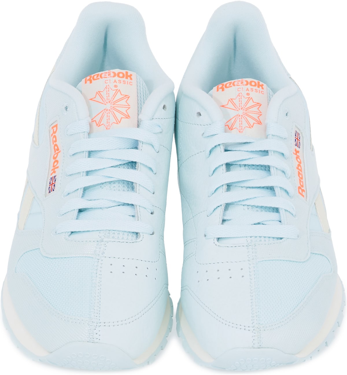 Reebok: Bleu Classique Cuir Bleu - 4