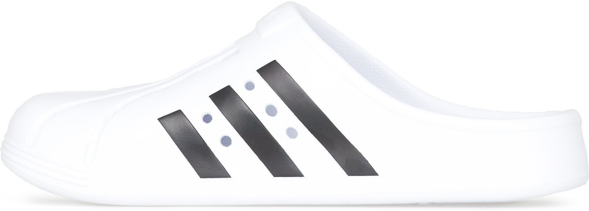 adidas Originals: White Adilette Clogs - 2