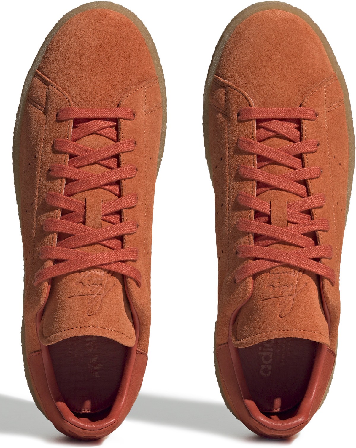 adidas Originals: Orange Stan Smith Crepe - 4