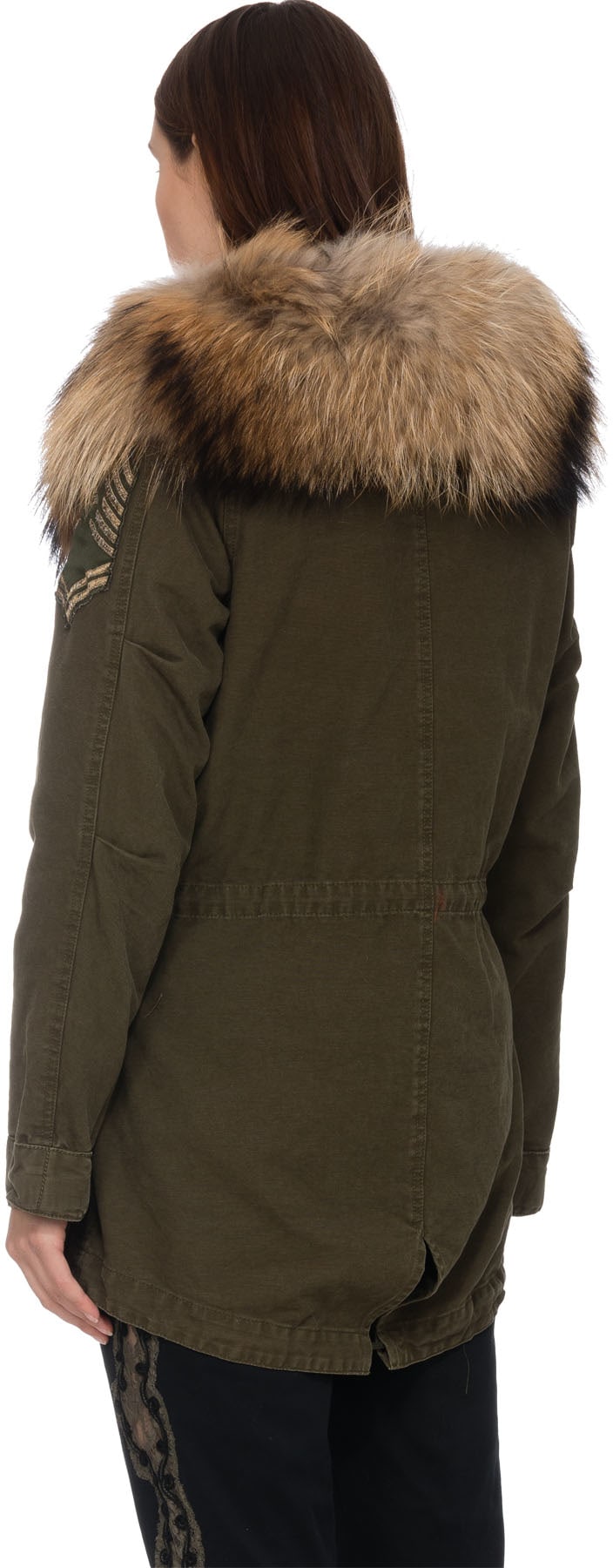 History Repeats: Green Canvas fur Jacket - 3