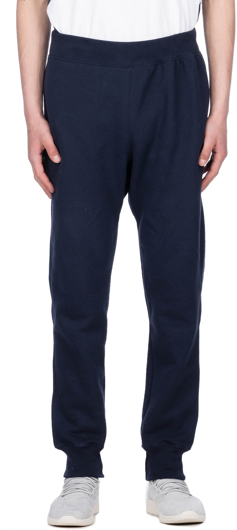 Champion: Blue Reverse Weave Trim Joggers - 1